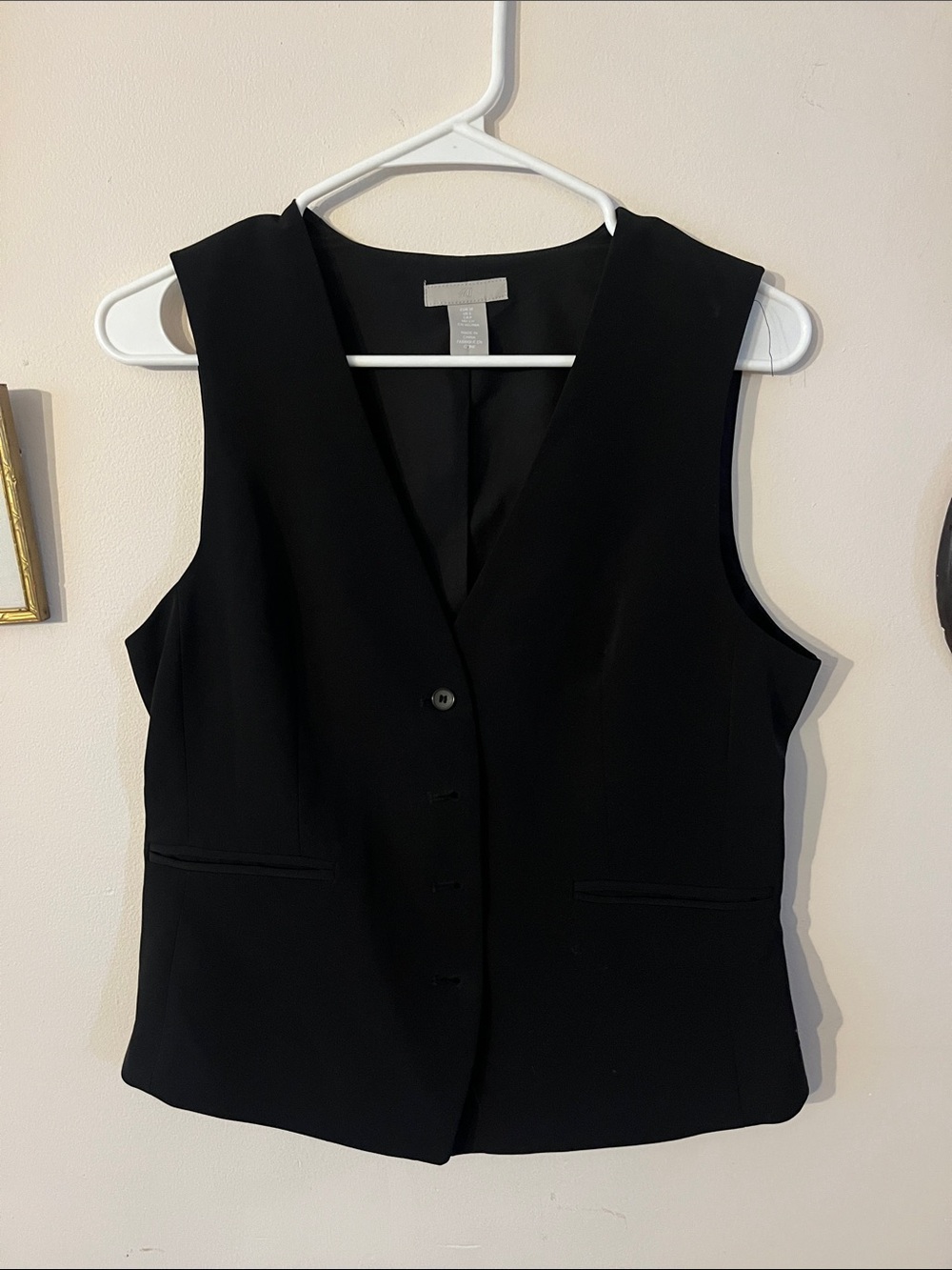 H&M Black Tailored Vest
